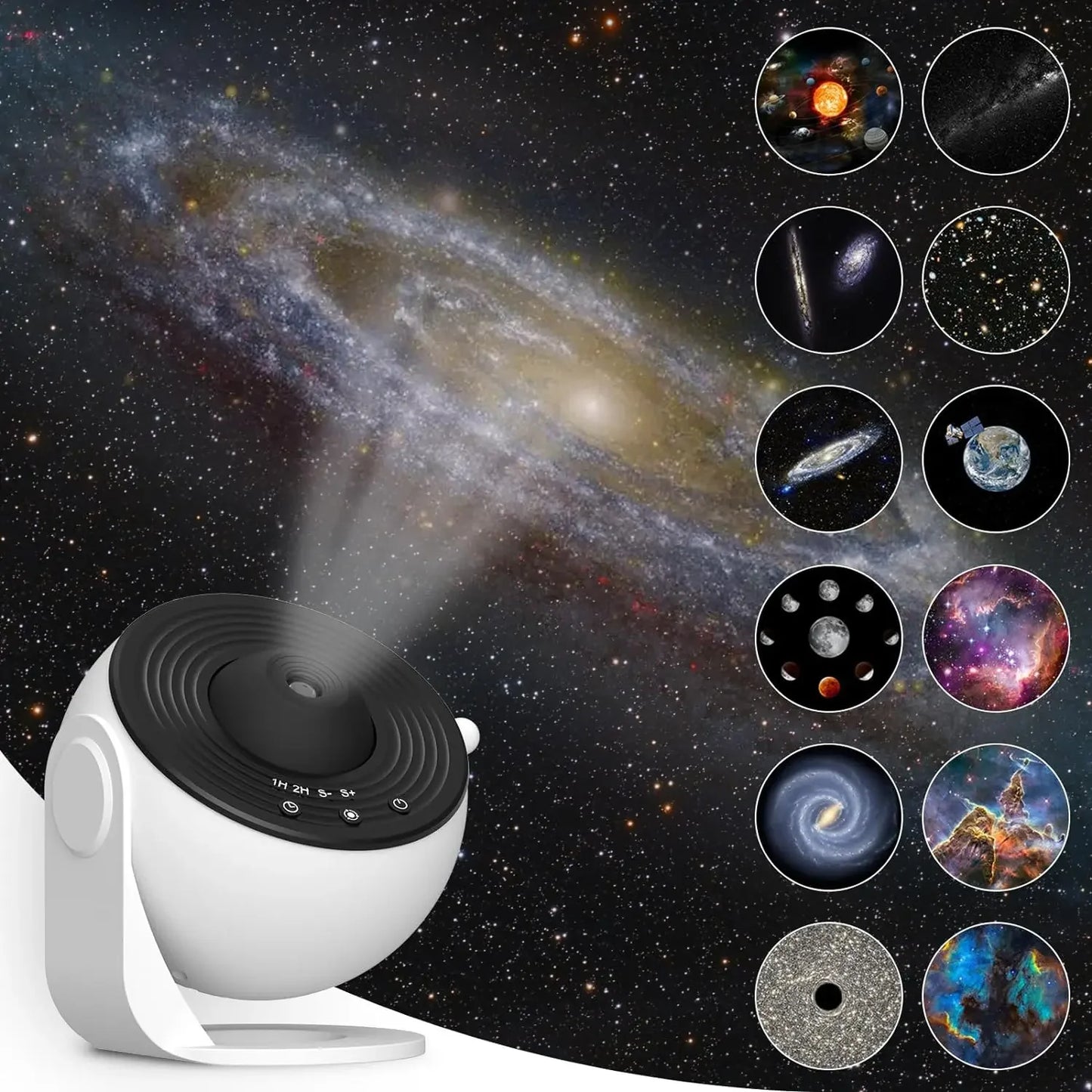 Night Light Galaxy Projector Starry Sky Projector 360° Rotate Planetarium Lamp