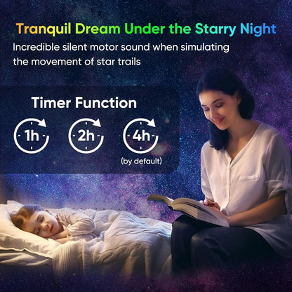 Night Light Galaxy Projector Starry Sky Projector 360° Rotate Planetarium Lamp